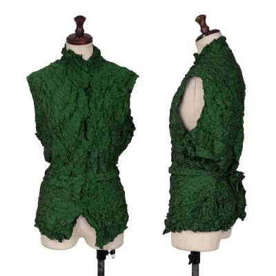 ISSEY MIYAKE PERMANENT Wrinkled Pleats Sleeveless Shirt