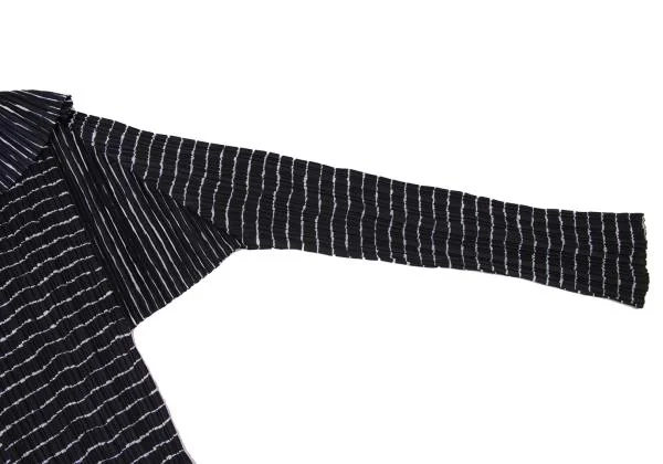 PLEATS PLEASE Stripe Sailor Collar T Shirt K-140319_006