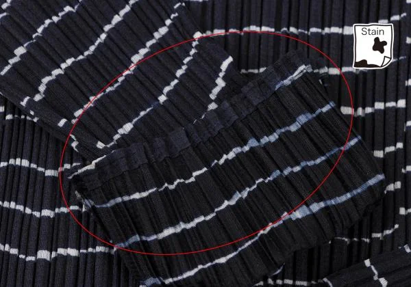 PLEATS PLEASE Stripe Sailor Collar T Shirt K-140319_008