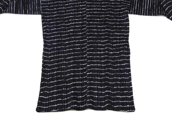 PLEATS PLEASE Stripe Sailor Collar T Shirt K-140319_009