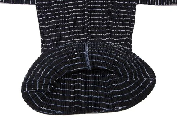 PLEATS PLEASE Stripe Sailor Collar T Shirt K-140319_010