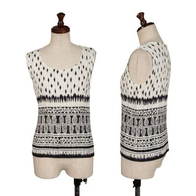 ISSEY MIYAKE Pleated Printed Tank Top