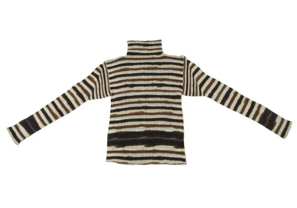 ISSEY MIYAKE Stretch Pleats Stripe T Shirt K-140337_002