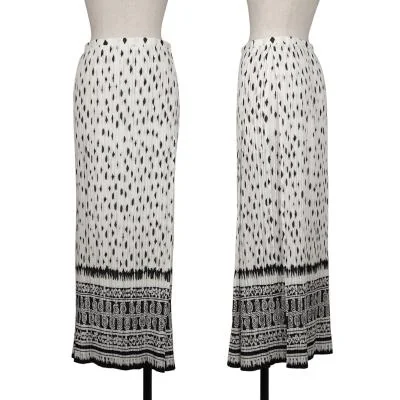 ISSEY MIYAKE Printed Pleats Wrap Skirt