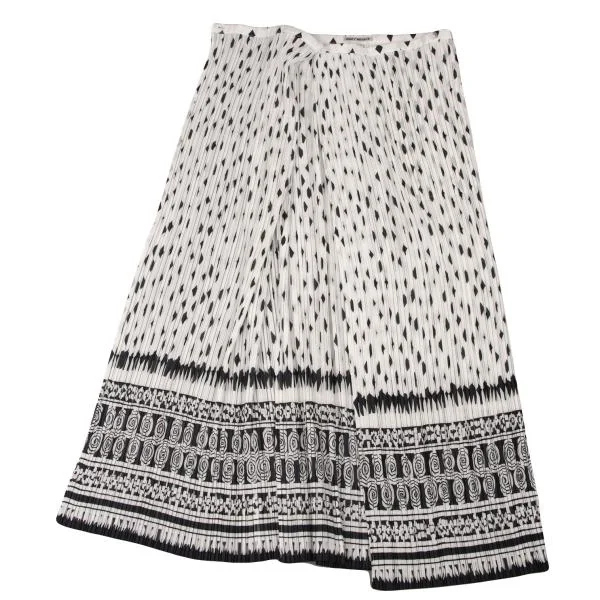 ISSEY MIYAKE Printed Pleats Wrap Skirt K-140348_006