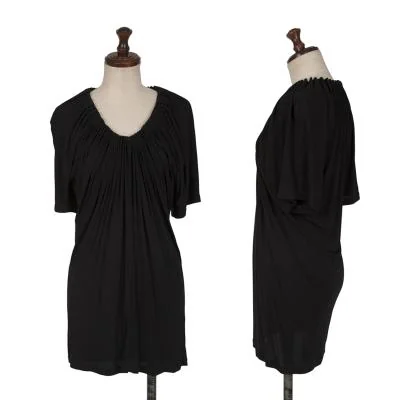 Jean Paul GAULTIER FEMME Rayon Gather Neck Top