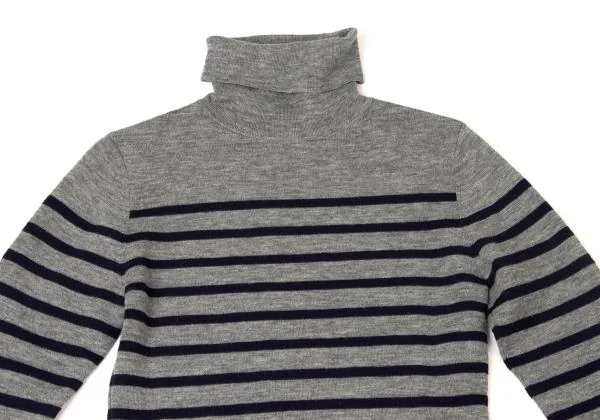 Jean Paul GAULTIER FEMME Stripe Turtle Neck Knit Sweater K-140380_003
