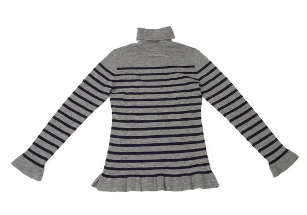 Jean Paul GAULTIER FEMME Stripe Turtle Neck Knit Sweater K-140380_011