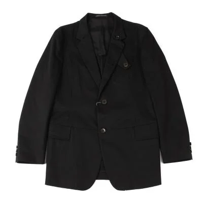Yohji Yamamoto POUR HOMME Neck Strap Button Design Jacket