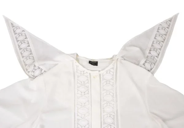 Jean Paul GAULTIER FEMME Detachable Collar Lace Switching Shirt K-140462_005