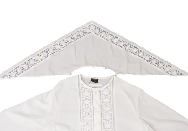 Jean Paul GAULTIER FEMME Detachable Collar Lace Switching Shirt K-140462_007