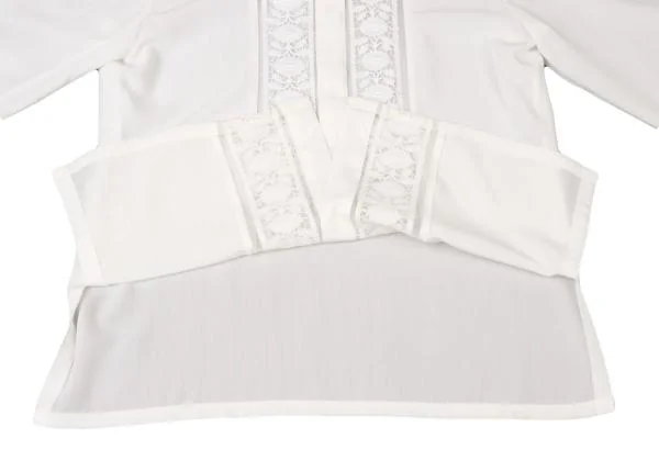 Jean Paul GAULTIER FEMME Detachable Collar Lace Switching Shirt K-140462_011