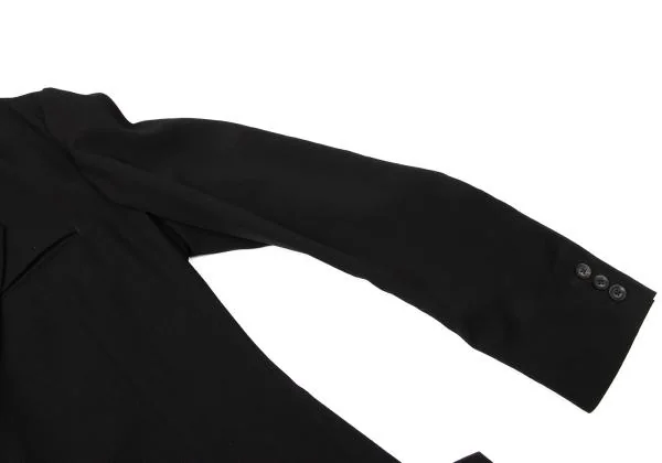 Yohji Yamamoto POUR HOMME Wrinkled Wool Long Jacket K-140473_005