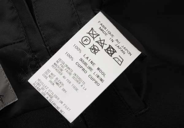 Yohji Yamamoto POUR HOMME Wrinkled Wool Long Jacket K-140473_016