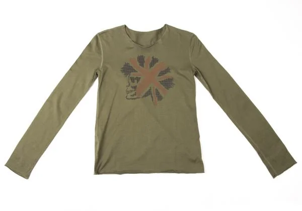 Lucien PellatFinet Union Jack Skull Print T-Shirt K-140478_002