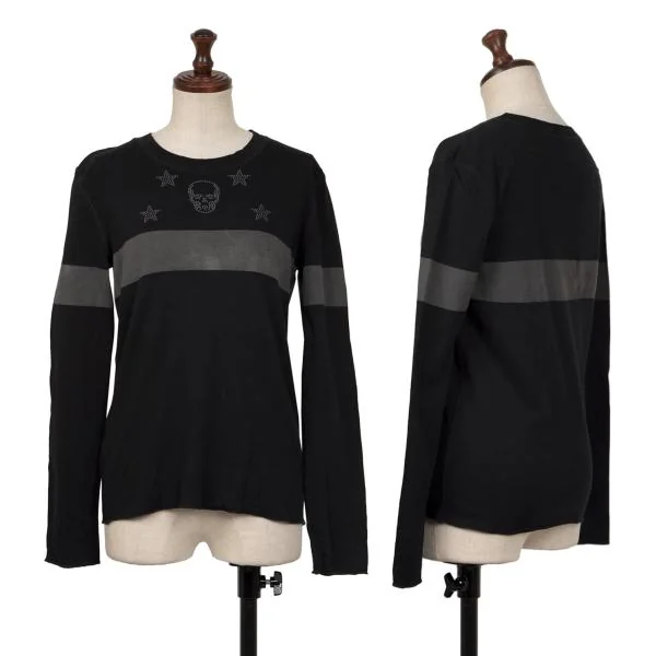 Lucien PellatFinet Line Skull Print T-Shirt Black M K-140480_001