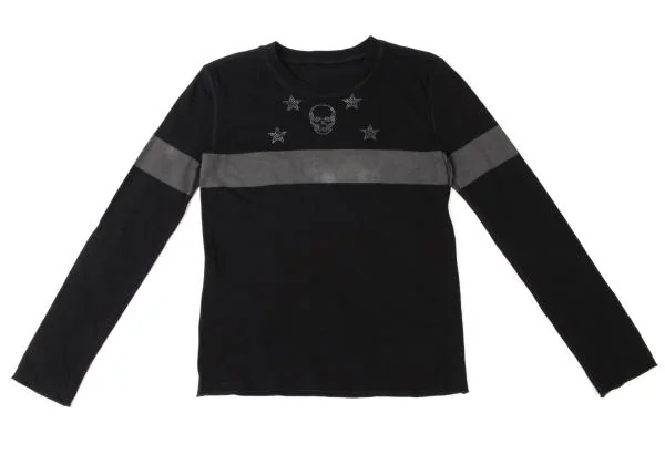 Lucien PellatFinet Line Skull Print T-Shirt K-140480_002