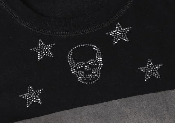 Lucien PellatFinet Line Skull Print T-Shirt K-140480_006