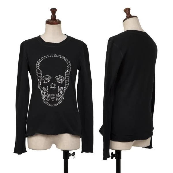 Lucien PellatFinet Safety Pin Skull Print T-Shirt Black S K-140481_001
