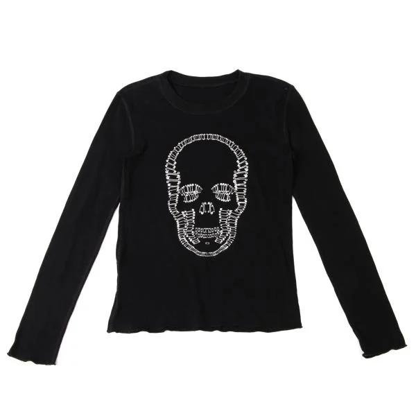 Lucien PellatFinet Safety Pin Skull Print T-Shirt K-140481_002