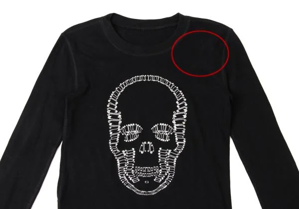 Lucien PellatFinet Safety Pin Skull Print T-Shirt K-140481_003