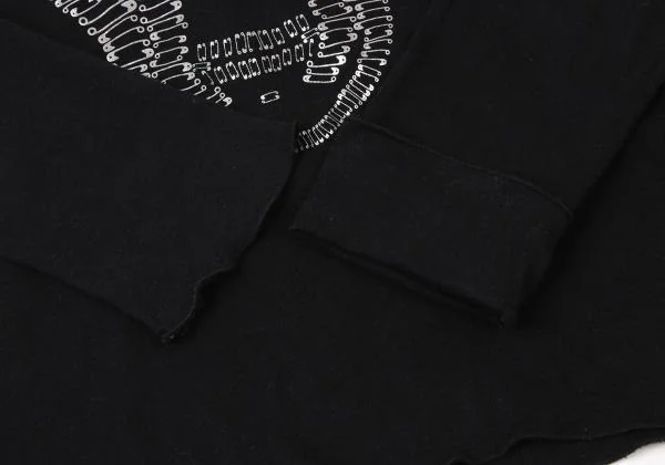 Lucien PellatFinet Safety Pin Skull Print T-Shirt K-140481_010