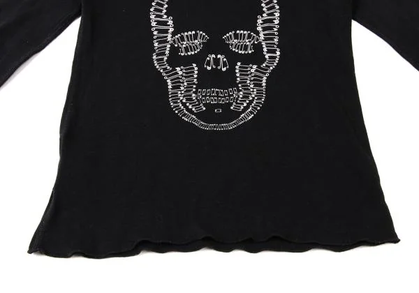 Lucien PellatFinet Safety Pin Skull Print T-Shirt K-140481_011