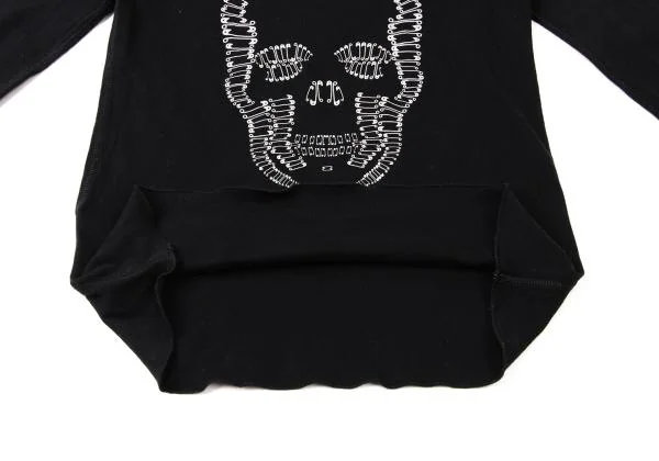 Lucien PellatFinet Safety Pin Skull Print T-Shirt K-140481_012