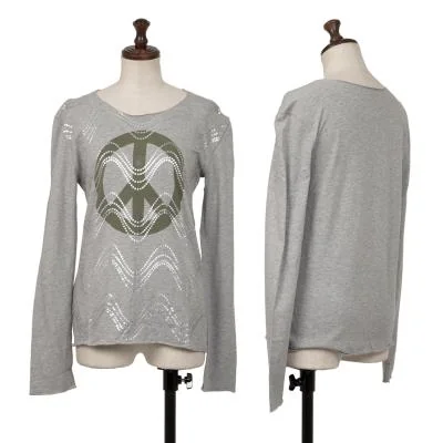 Lucien PellatFinet Peace Mark Print T-Shirt