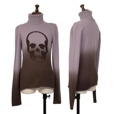 Lucien PellatFinet Skull Printed Cashmere Knit Sweater