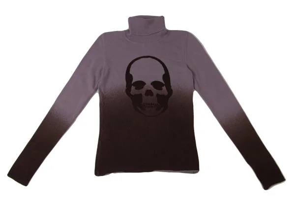 Lucien PellatFinet Skull Printed Cashmere Knit Sweater K-140485_002
