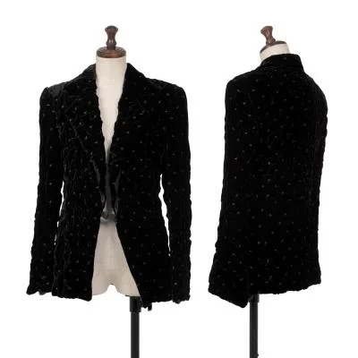 GIORGIO ARMANI Rayon Shirred Velvet Jacket