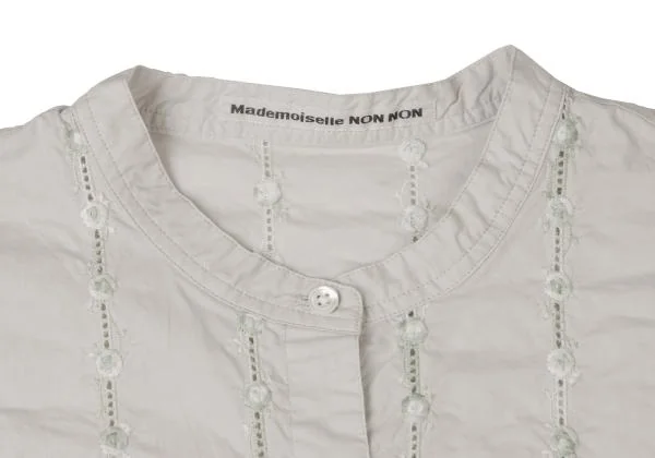 Mademoiselle NON NON Cotton Embroidery Shirt K-140493_003