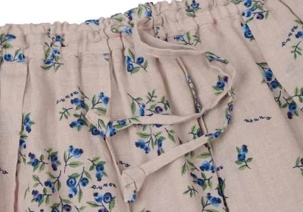 NON NO Mademoiselle NON NON Linen Blueberry Printed Skirt K-140494_004