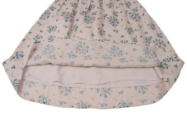 NON NO Mademoiselle NON NON Linen Blueberry Printed Skirt K-140494_007