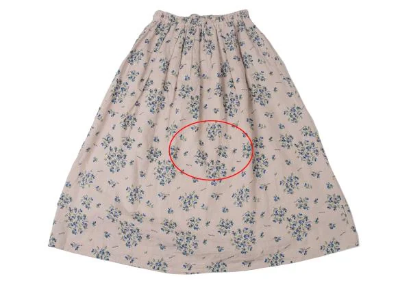 NON NO Mademoiselle NON NON Linen Blueberry Printed Skirt K-140494_009