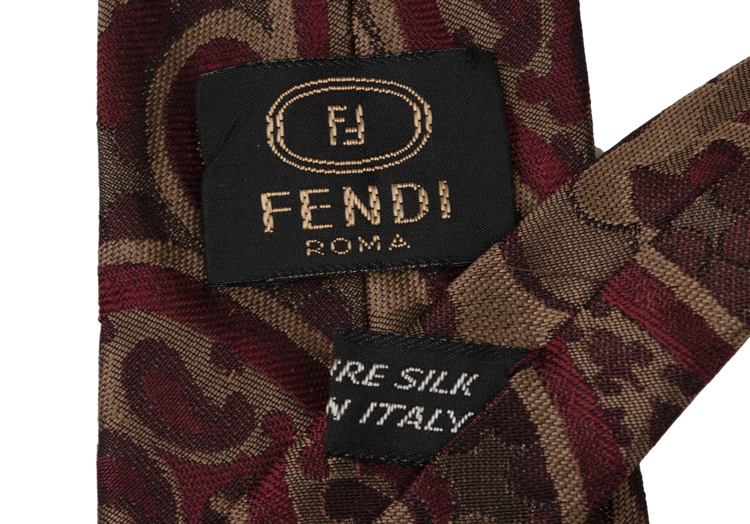 【未使用級】FENDI ブランドネクタイ　シルク　艶　ペイズリー ネクタイ シルク ブルー | Fendi
