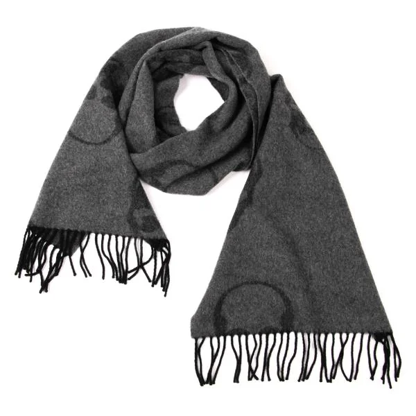 Unbranded Skull Print Fringe Stole K-140514_002