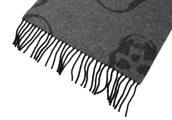 Unbranded Skull Print Fringe Stole K-140514_003