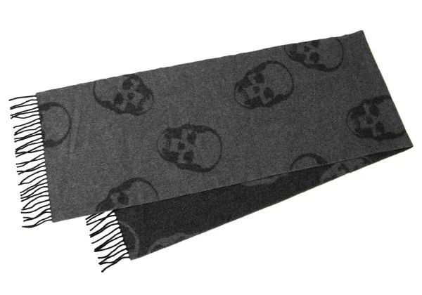 Unbranded Skull Print Fringe Stole K-140514_005