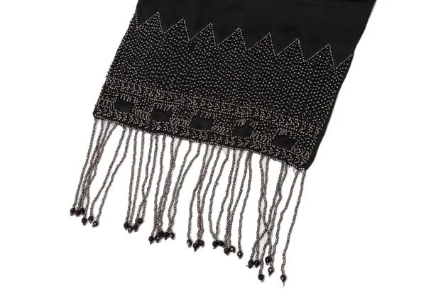 RALPH LAUREN COLLECTION Silk Beaded Fringe Stole K-140518_003