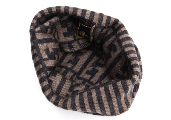 フェンディFENDI ズッカロゴニットキャップ 茶黒F 茶黒 K-140522_009