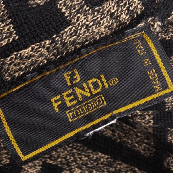 FENDI Zucca Woven Knit Beanie K-140523_010