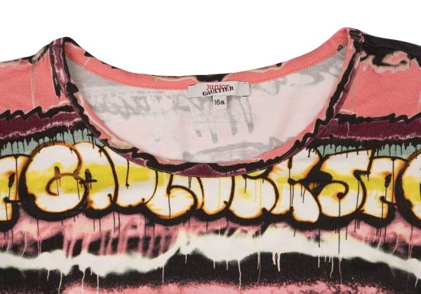 JUNIOR GAULTIER Graffiti Printed T Shirt K-144845_004