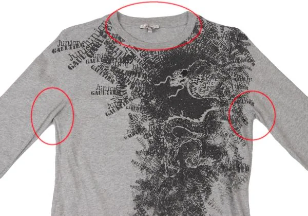 JUNIOR GAULTIER Dragon Logo Printed T Shirt K-144846_002