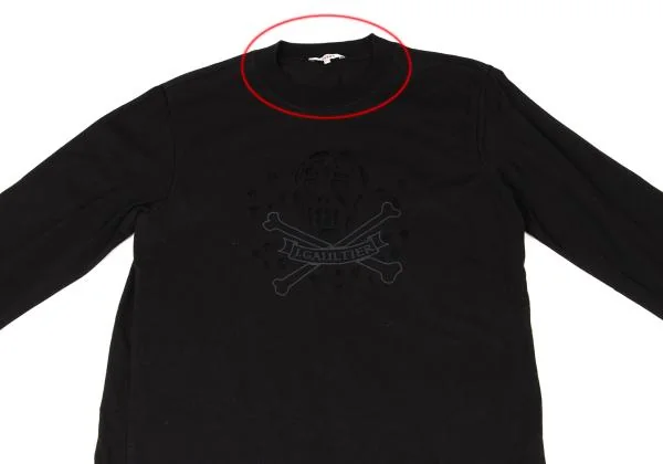 JUNIOR GAULTIER Skull Cutting T Shirt K-144847_002