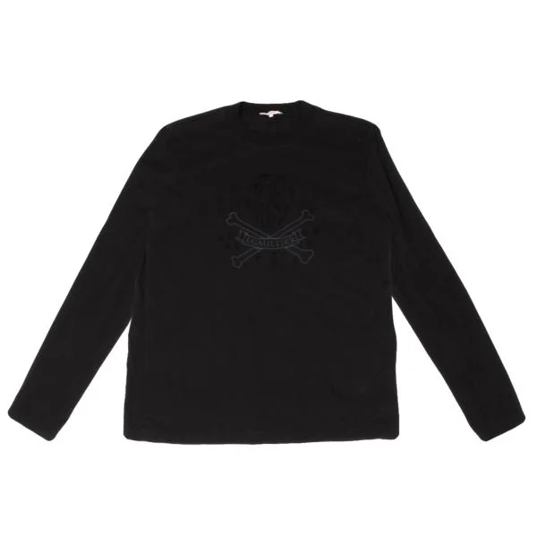 JUNIOR GAULTIER Skull Cutting T Shirt Black 16A K-144847_001