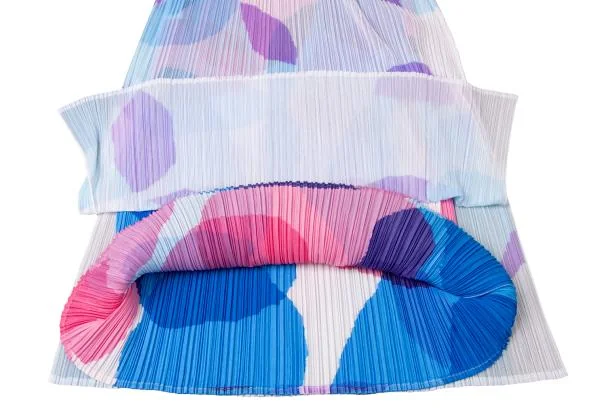 PLEATS PLEASE See-through Layered Design Print Skirt K-144861_008