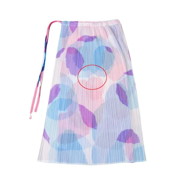 PLEATS PLEASE See-through Layered Design Print Skirt K-144861_009