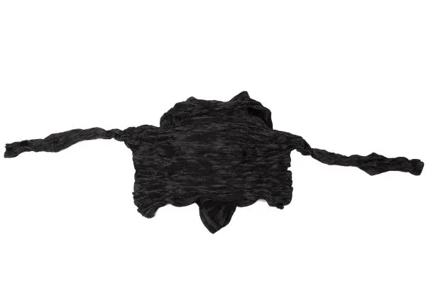 イッセイミヤケISSEY MIYAKE シワプリーツセットアップ 黒M位 L K-144870_010